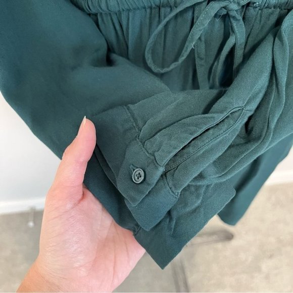 Gap Half Button Shirt Dress Green - Picture 11 of 13